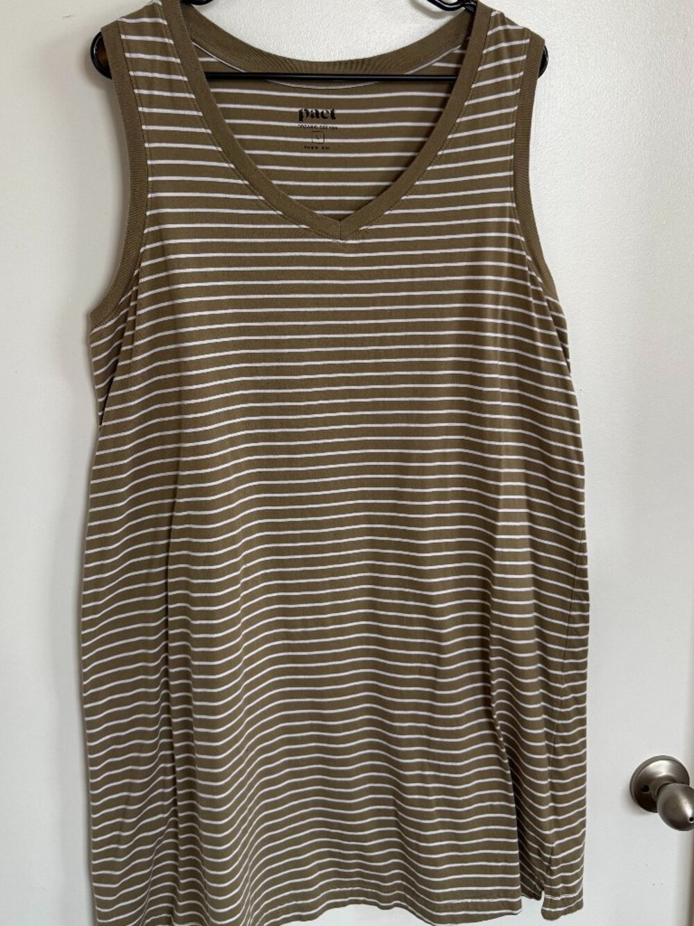 Pact sleeveless t-shirt dress